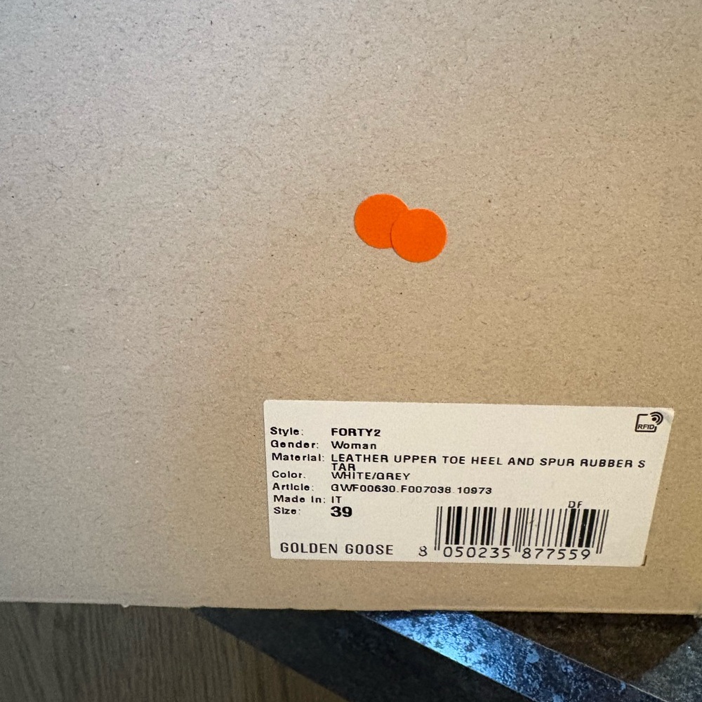 Golden Goose White and Gray Sneakers - Picture 2 of 6